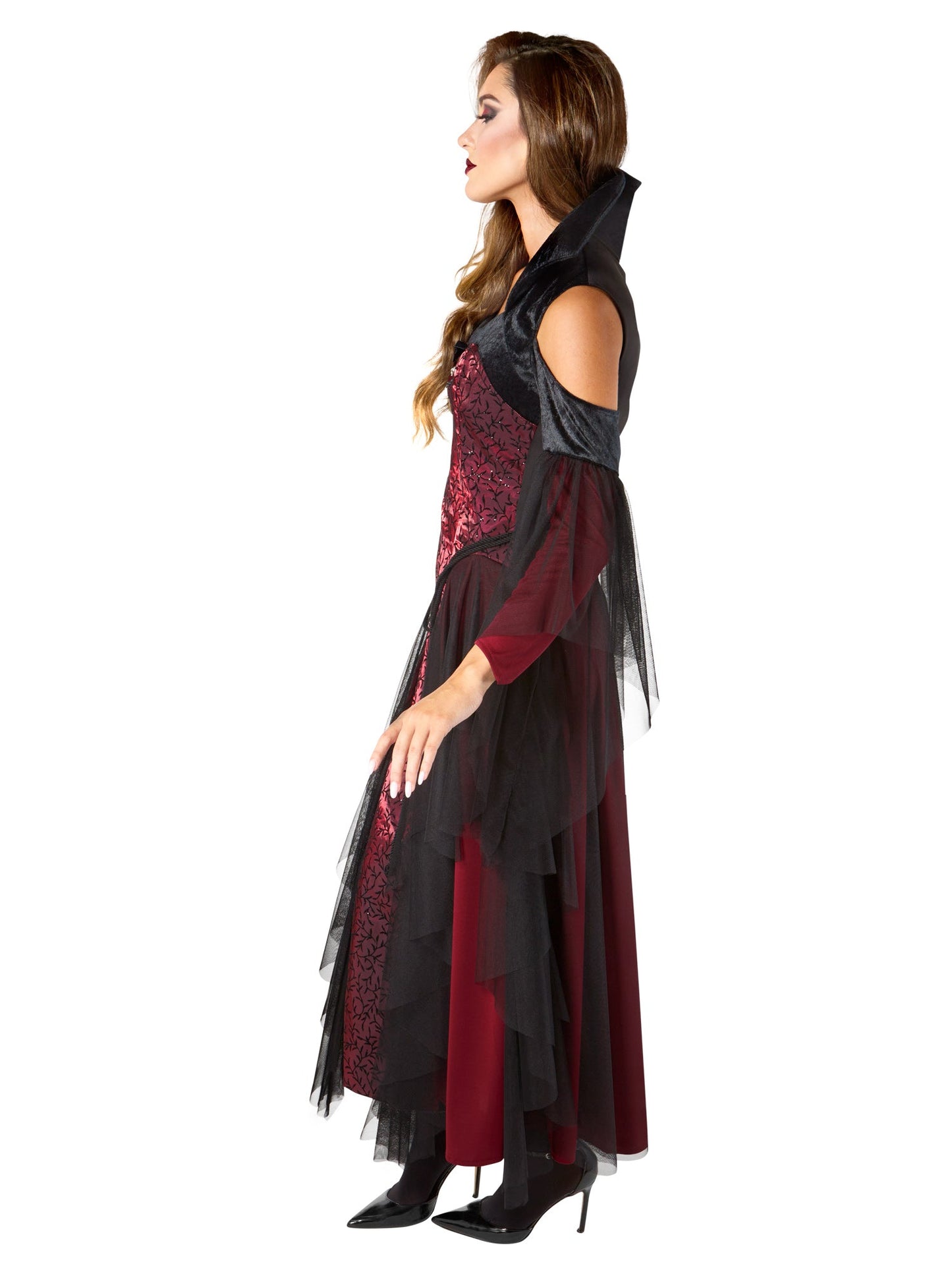 Free Shipping For Women's Red Vintage Vampiress Costume