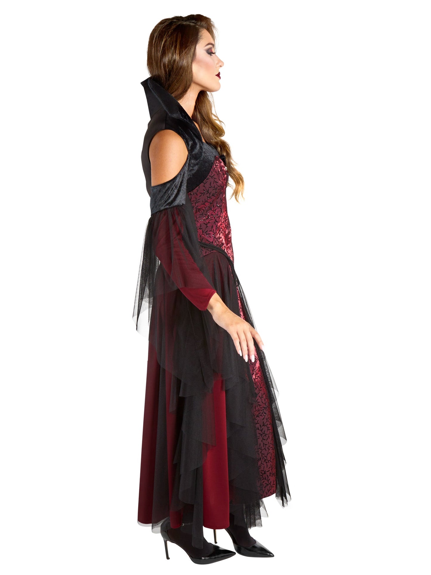 Free Shipping For Women's Red Vintage Vampiress Costume