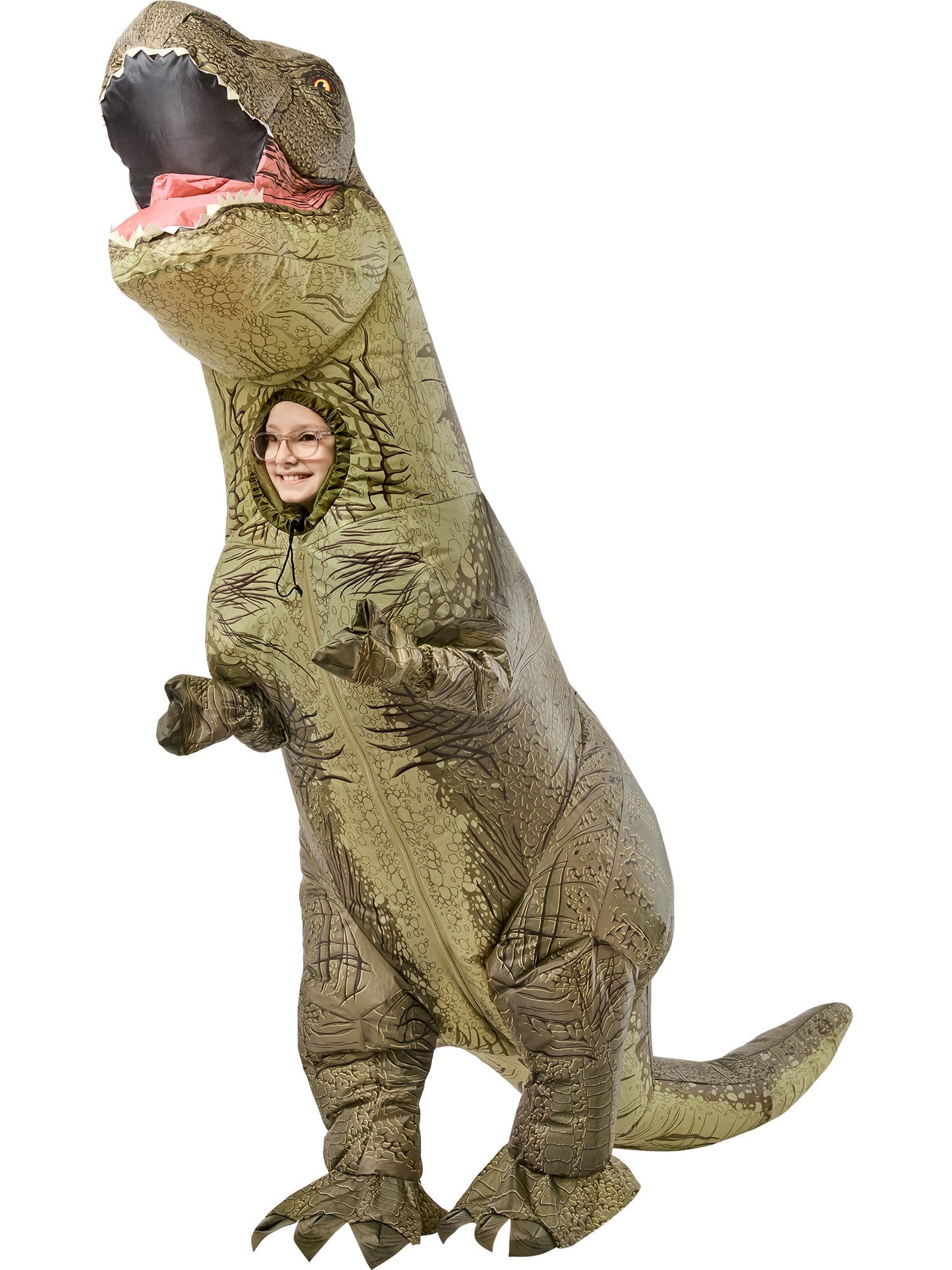 Free Shipping For Kids' Jurassic World T-Rex Inflatable Costume with Sound