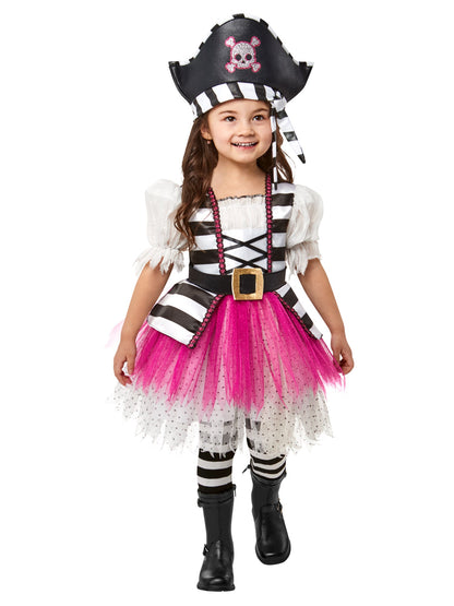 Free Shipping For Girls' Posh Little Pirate Girl Costume for Toddlers