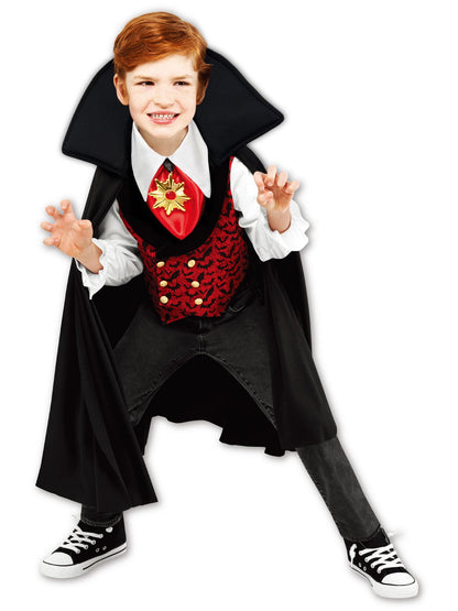 Free Shipping For Boys' Vintage Vampire Costume with Light Up Necklace