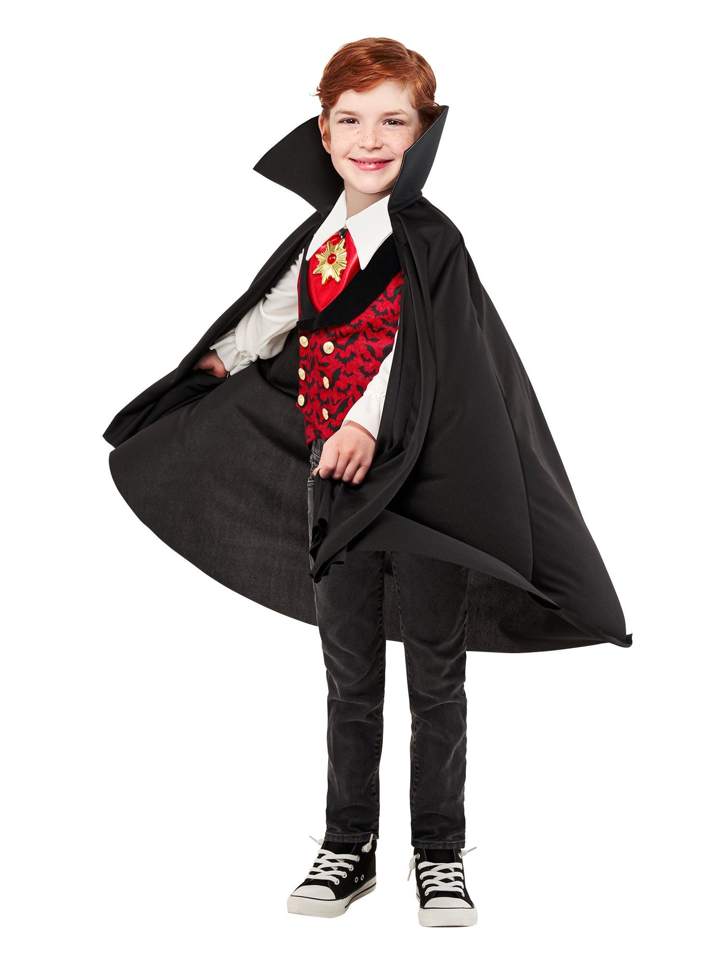 Free Shipping For Boys' Vintage Vampire Costume with Light Up Necklace