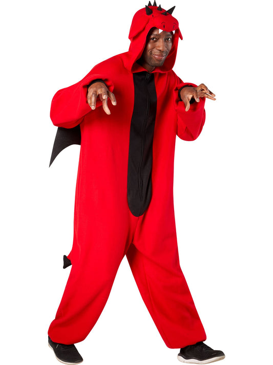 Free Shipping For Adult Red Dragon Comfy Wear Costume