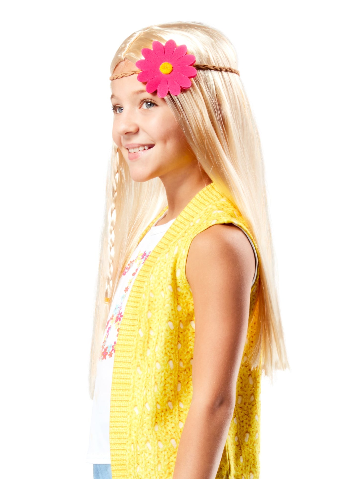 Free Shipping For Girls' American Girl Julie Albright Hippie Blonde Wig with Braid