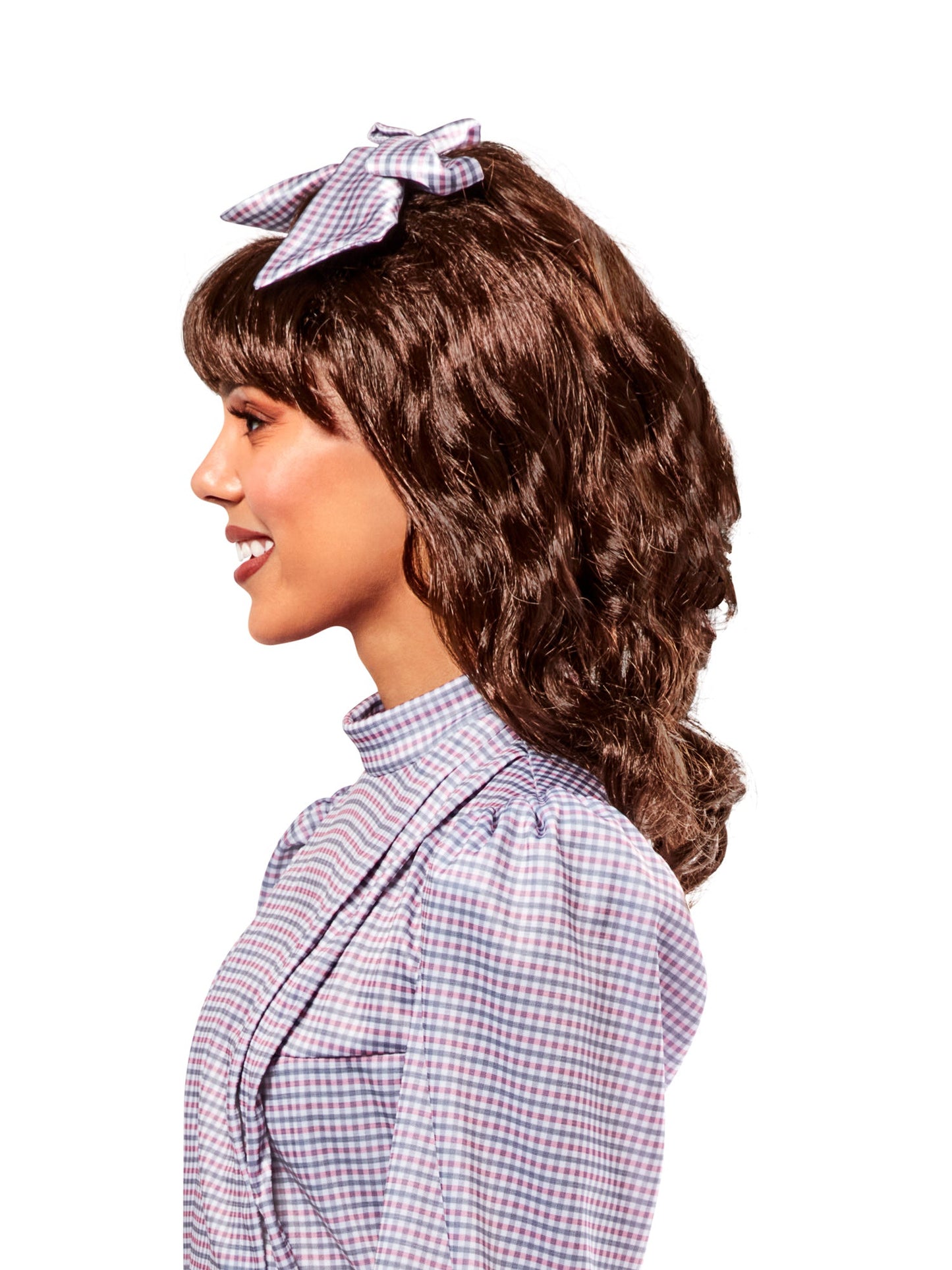 Free Shipping For Women's American Girl Samantha Parkington Brown Wig with Bangs