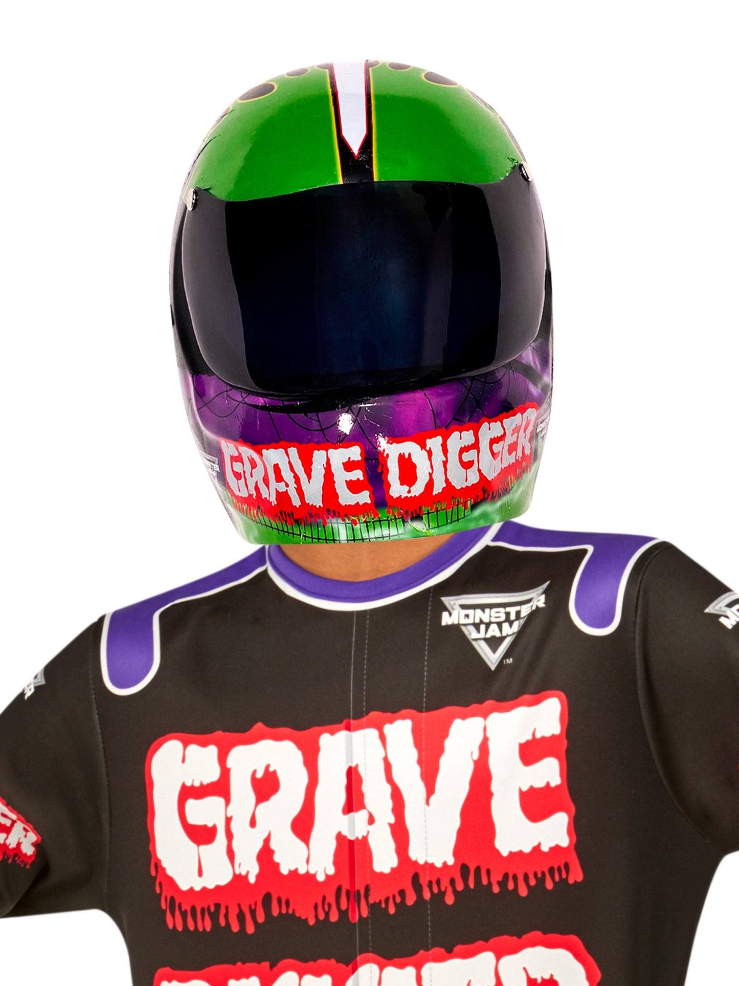 Free Shipping For Kids' Monster Jam Grave Digger Half Mask