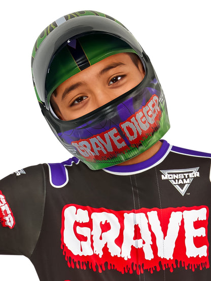 Free Shipping For Kids' Monster Jam Grave Digger Half Mask