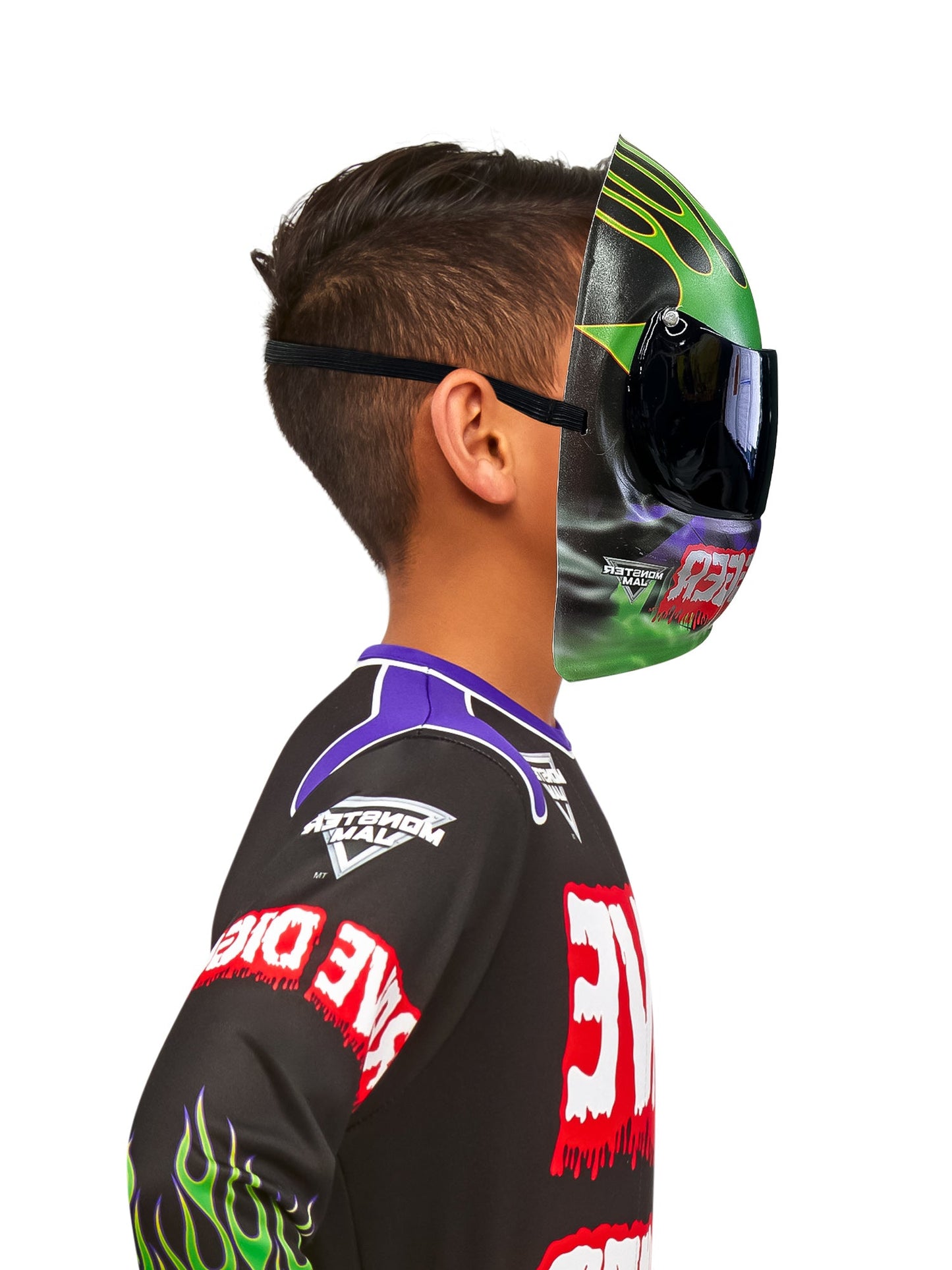 Free Shipping For Kids' Monster Jam Grave Digger Half Mask