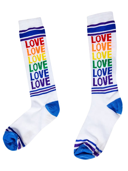 Free Shipping For Adult Rainbow Pride Love Socks