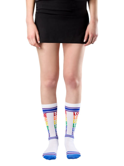 Free Shipping For Adult Rainbow Pride Love Socks