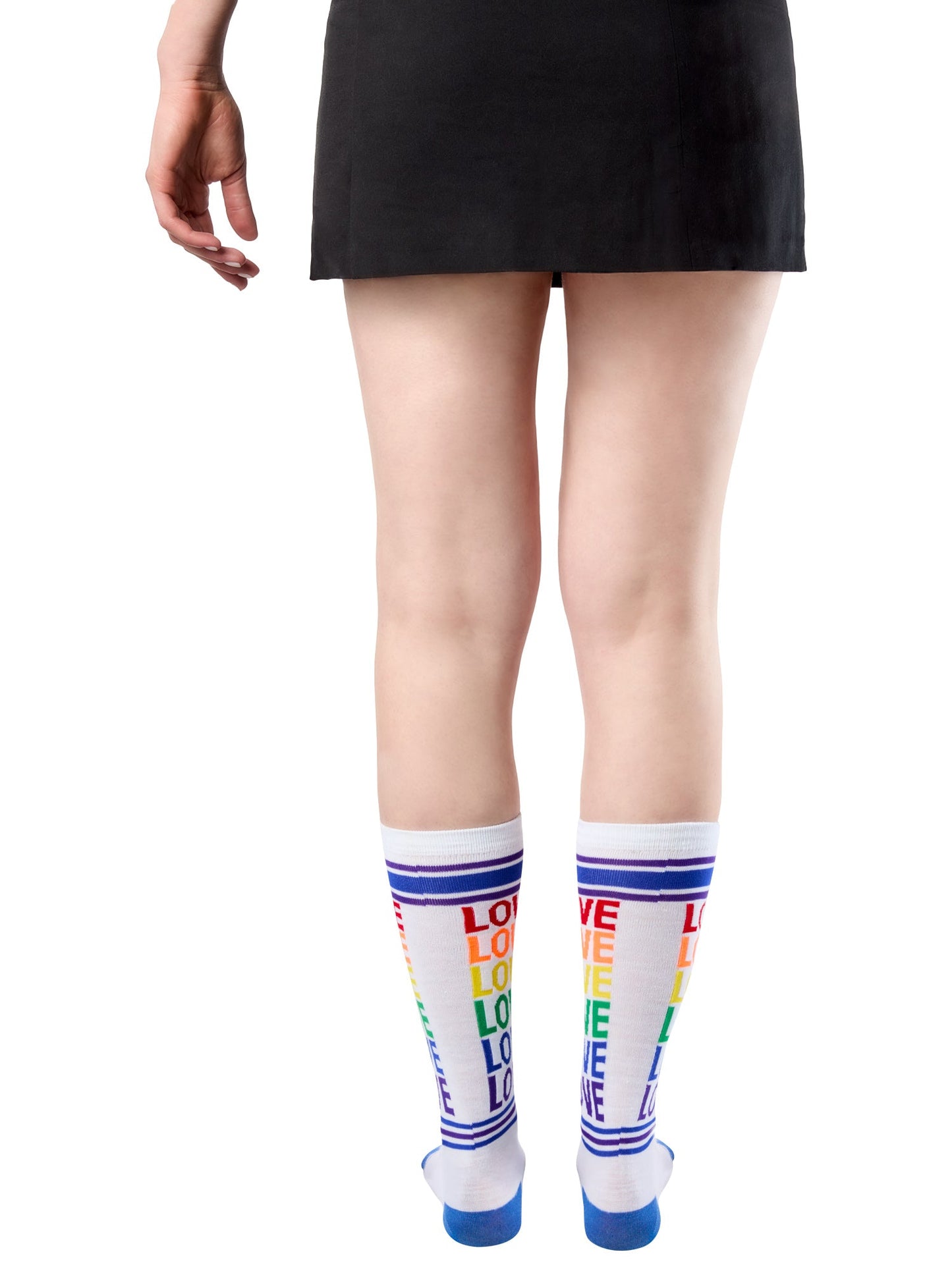 Free Shipping For Adult Rainbow Pride Love Socks