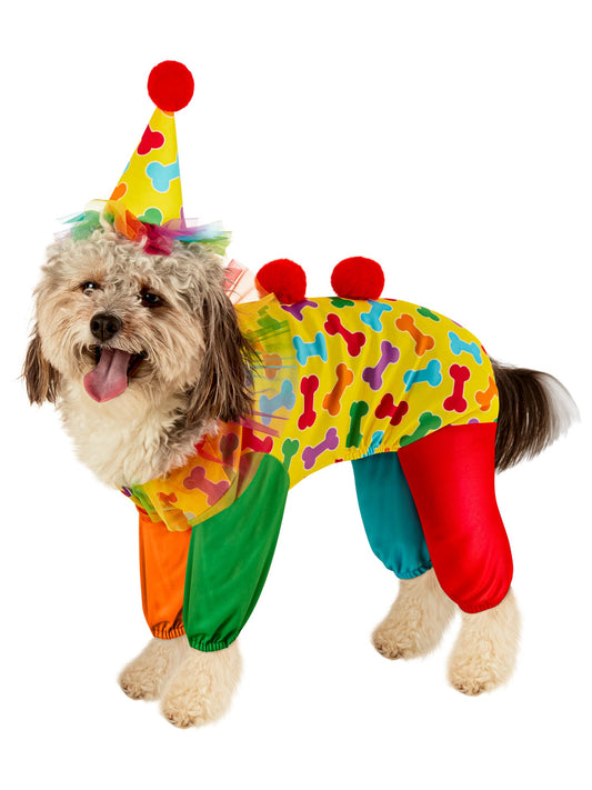 Free Shipping For Circus Clown Pet Costume