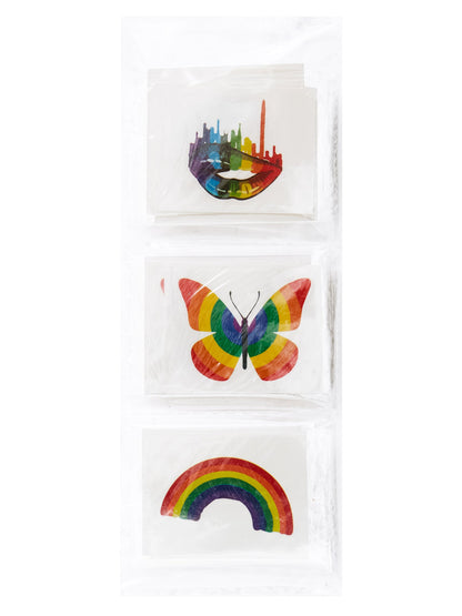 Free Shipping For Adult Rainbow Pride Temporary Tattoos - 48 Piece