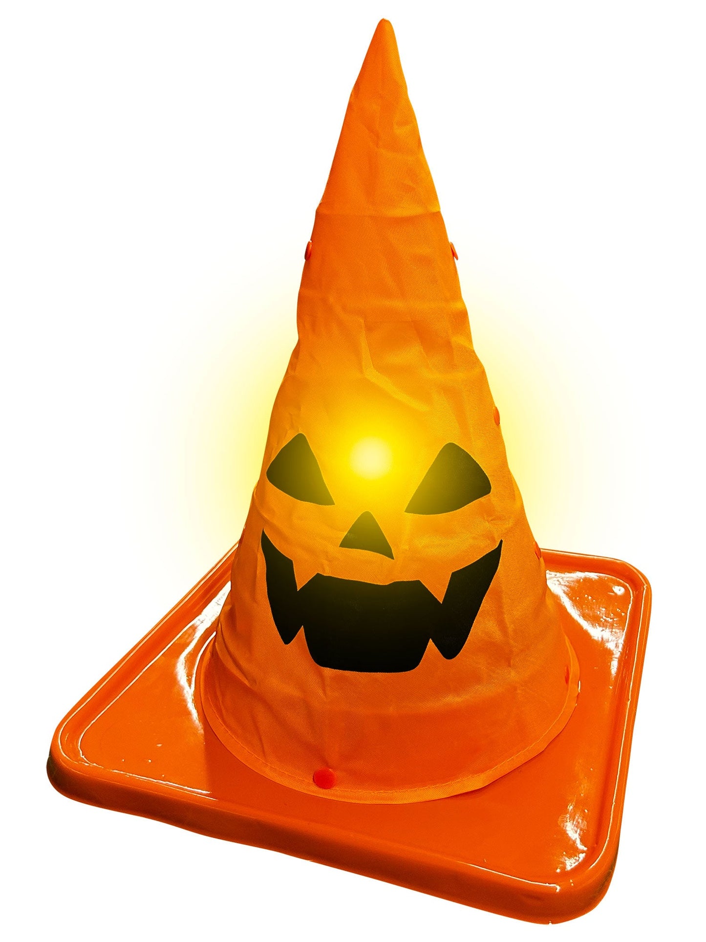 Free Shipping For 14-inch Trick or Treat Light Up Collapsable Traffic Cone