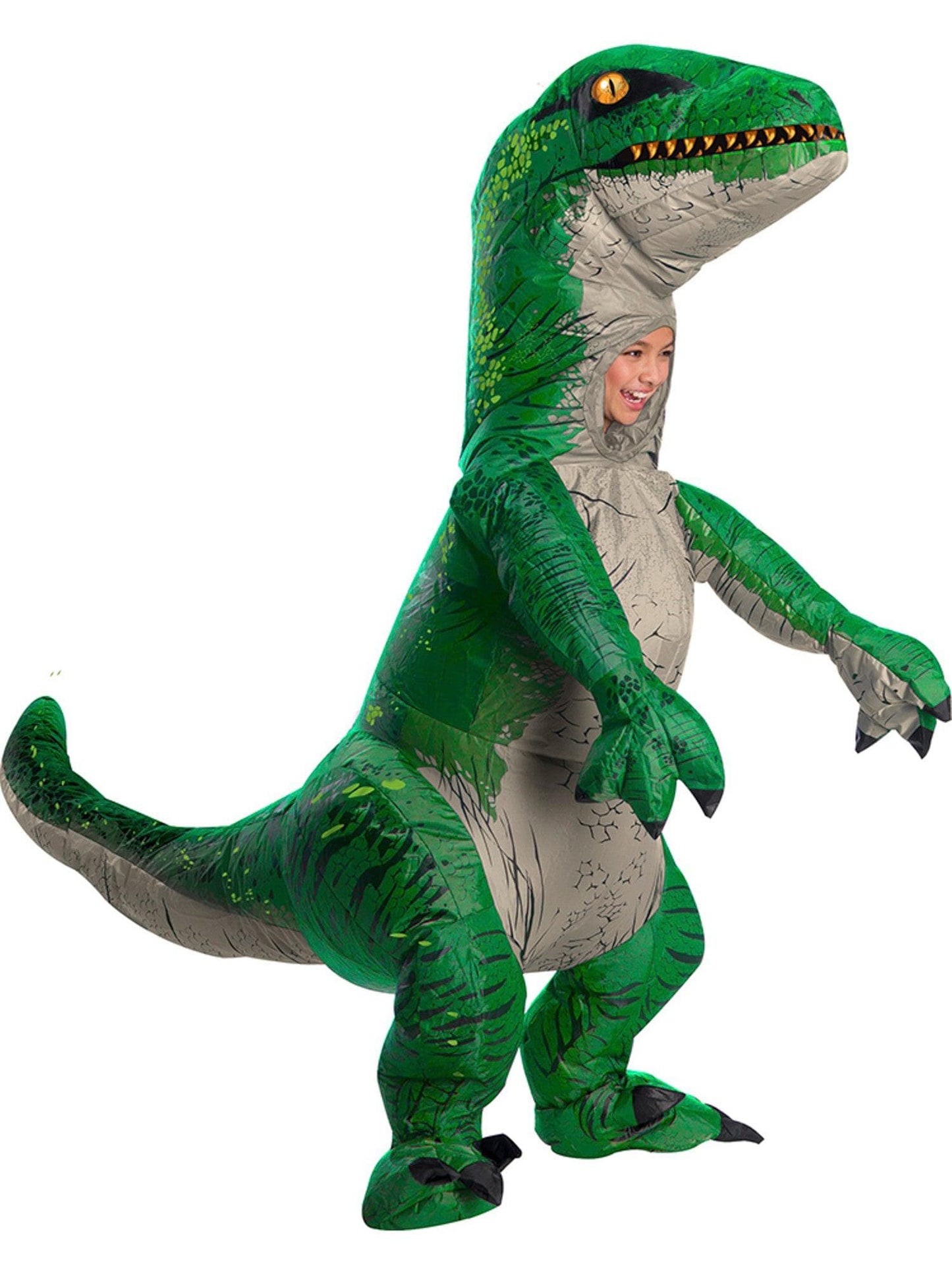 Free Shipping For Boys' Velociraptor Inflatable Dinosaur Costume