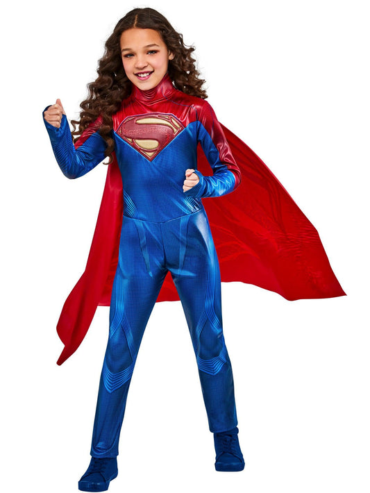 Free Shipping For The Flash Supergirl Kids Costume