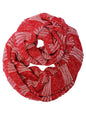 Two-Tone Knit Unisex Winter Infinity Scarf