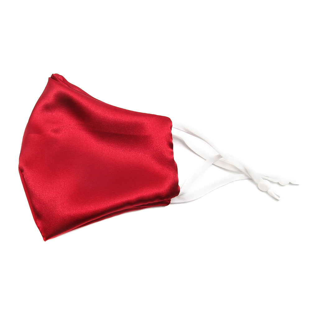 Free Shipping For Satin Face Mask - Red