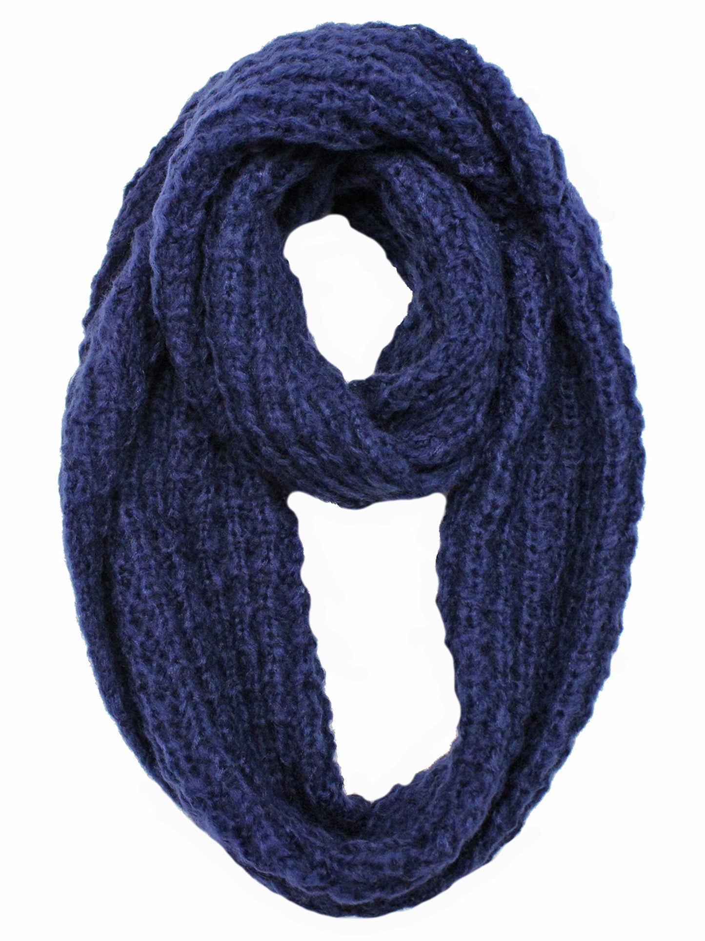 Mohair Winter Knit Infinity Scarf