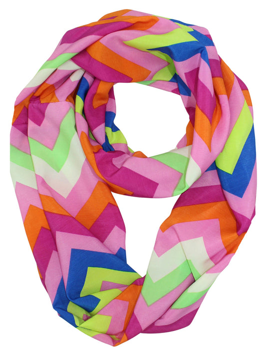 Colorful Chevron Infinity Scarf