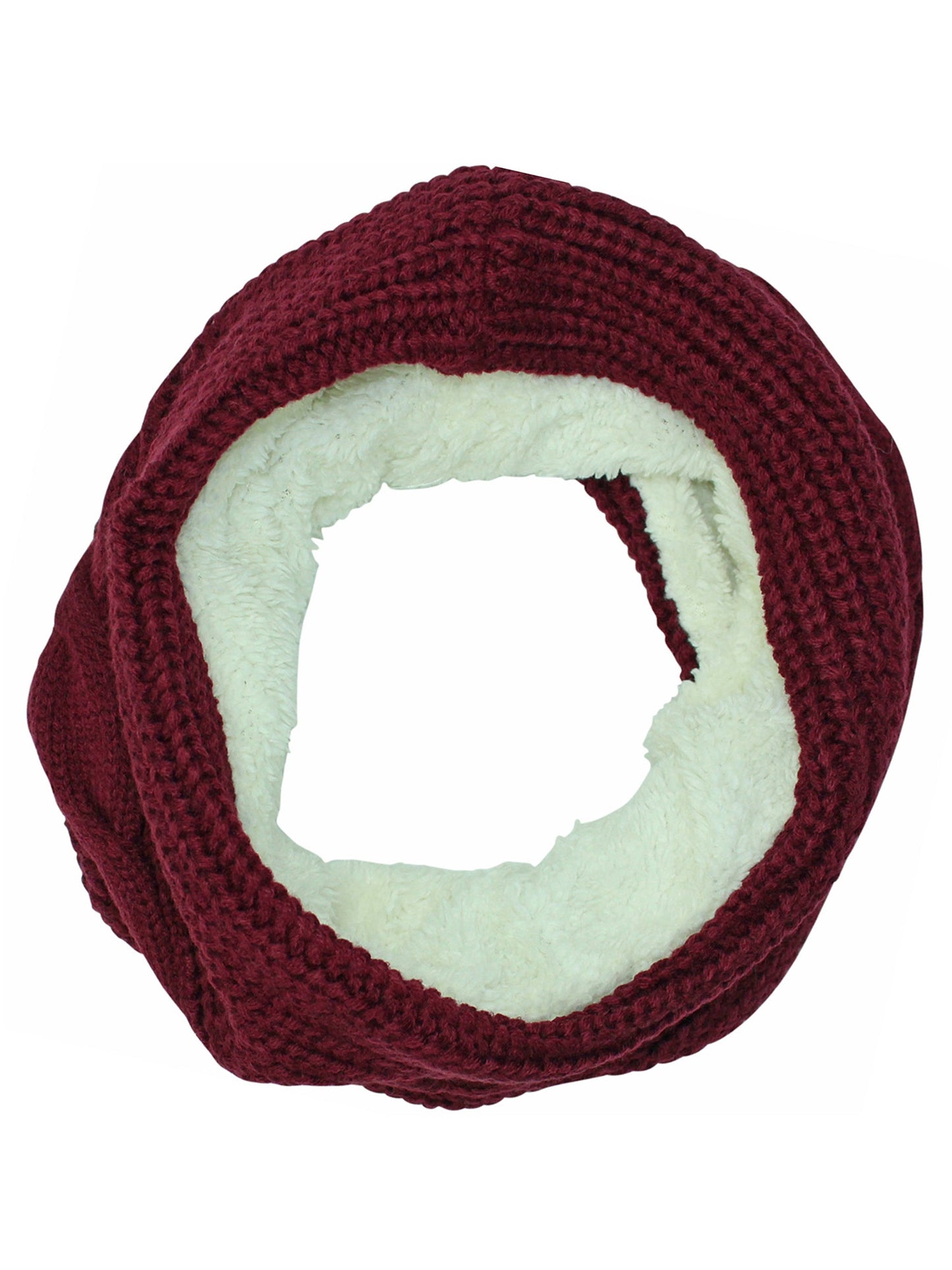 Cable Knit Neck Warmer With Fleece Lining