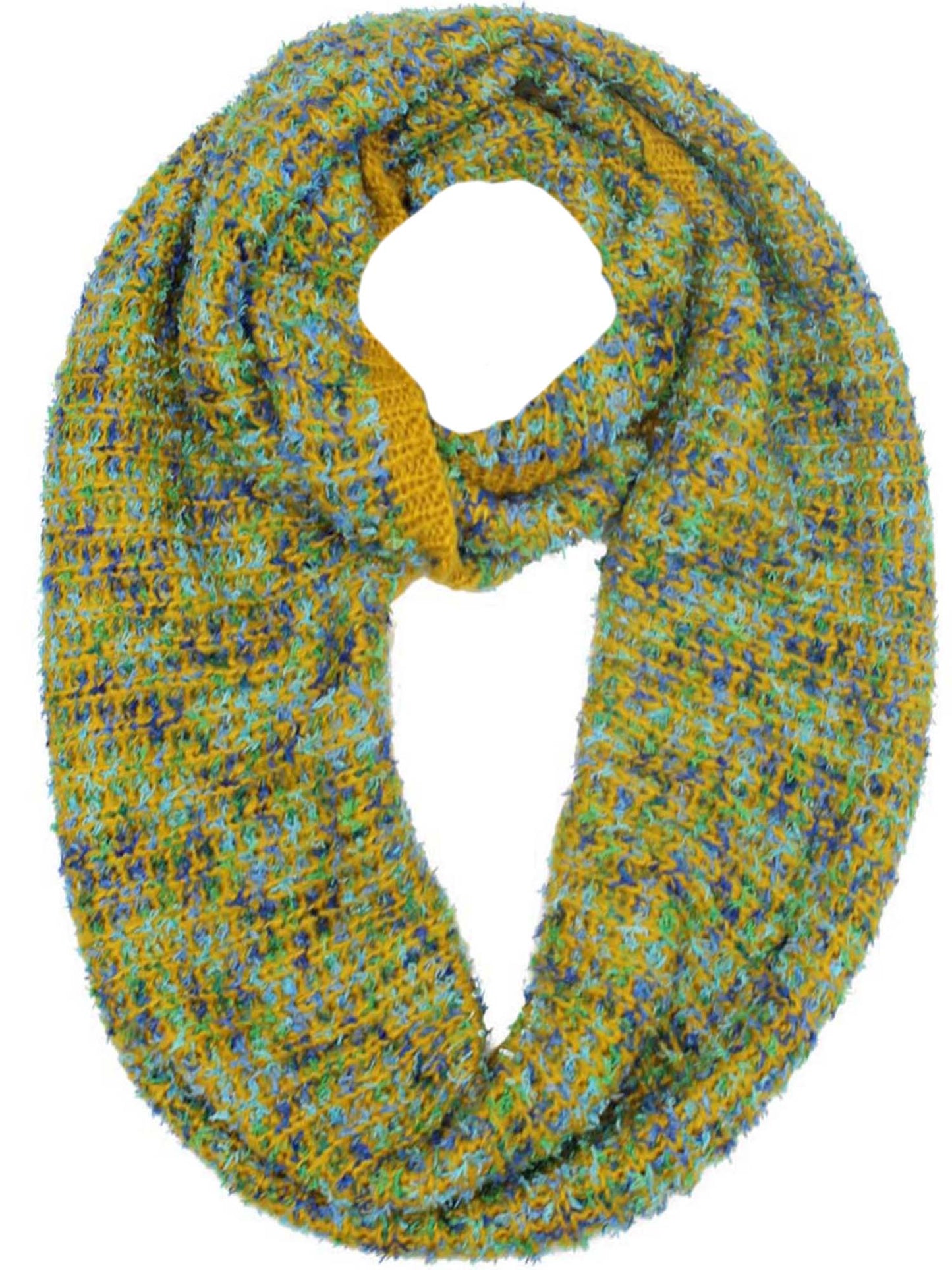 Winter Knit Multicolor Unisex Infinity Scarf