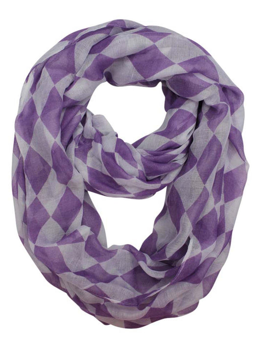 Harlequin Diamond Print Infinity Scarf