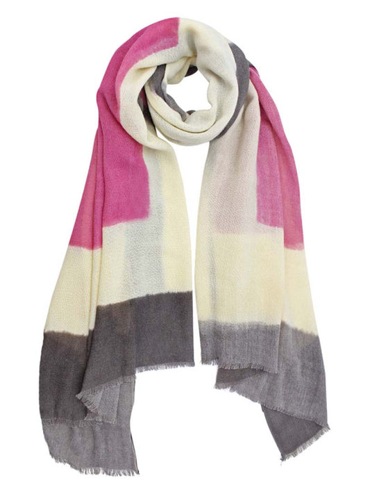 Lightweight Bold Color Contrast Scarf