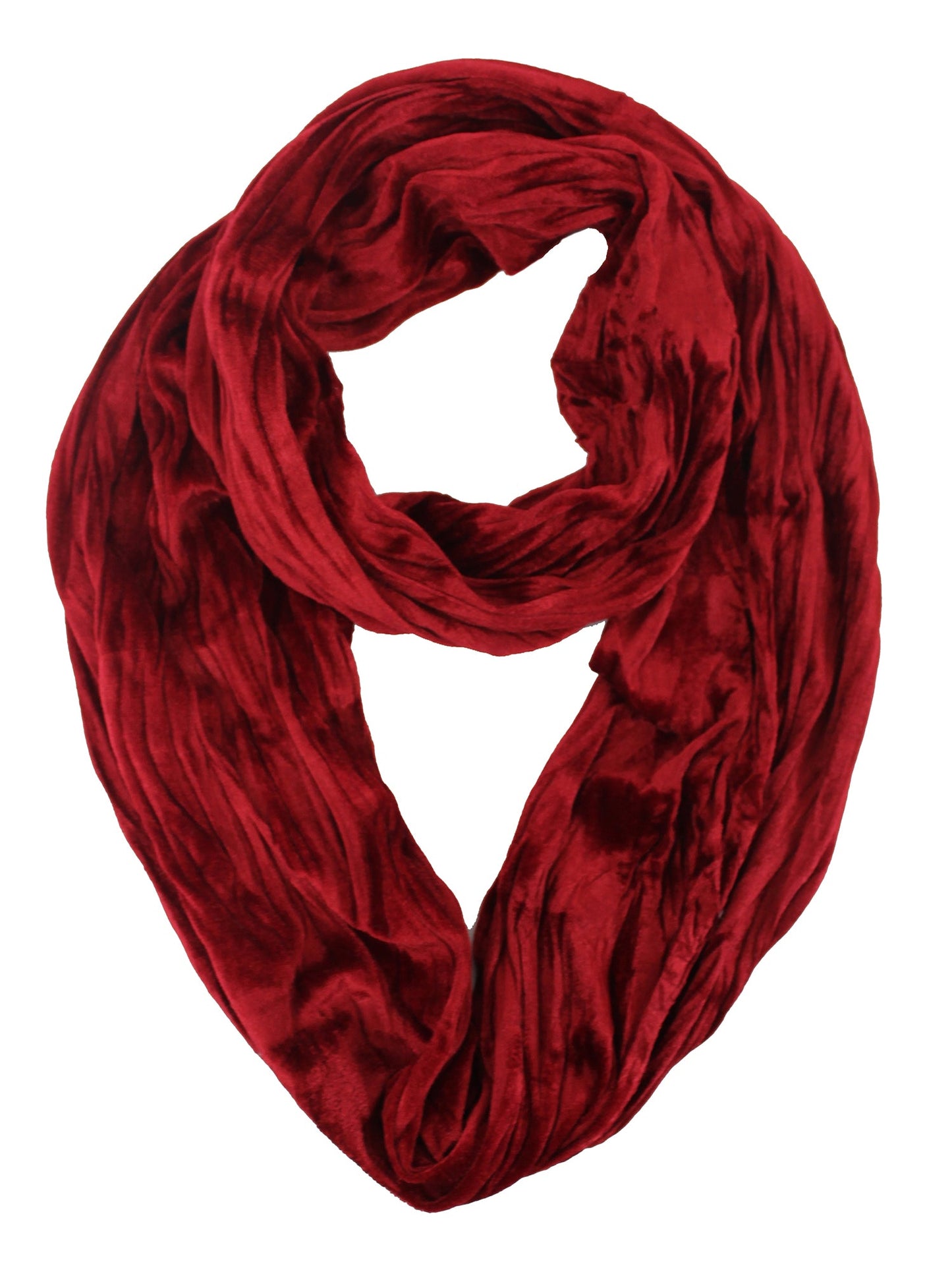 Red Velvet Infinity Circle Scarf