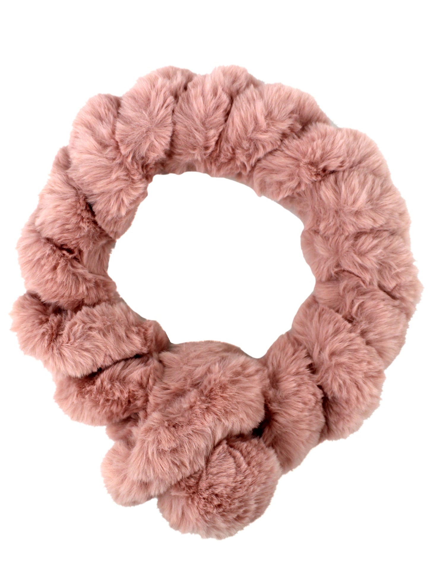 Twisted Faux Fur Pull Thru Scarf