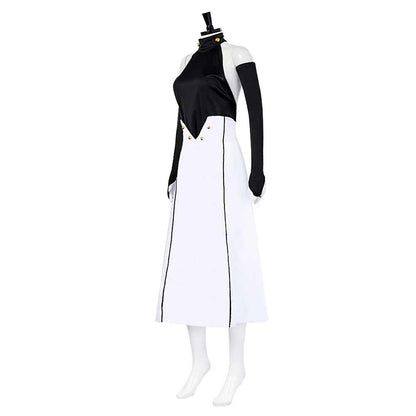 Free Shipping For_eraph of the End Anime Asuramaru White Black Dress Outfits Halloween Carnival Suit Cosplay Costume