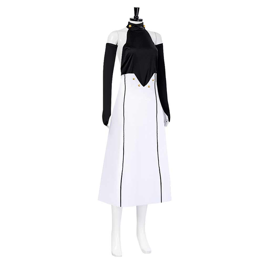 Free Shipping For_eraph of the End Anime Asuramaru White Black Dress Outfits Halloween Carnival Suit Cosplay Costume