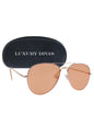 Pastel Color Aviator Style Sunglasses With Case