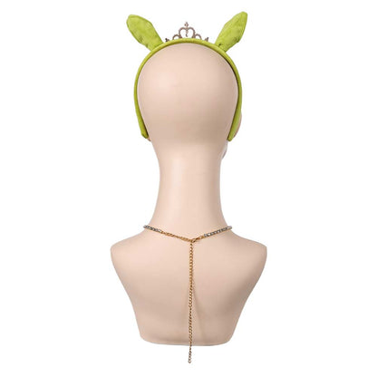 Free Shipping For_hrek Movie Fiona Cosplay Headband Necklace Set Halloween Carnival Costume Accessories