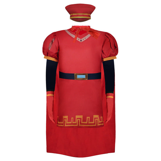 Free Shipping For_hrek Movie Lord Farquaad Kids Children Red Outfit Party Carnival Halloween Cosplay Costume