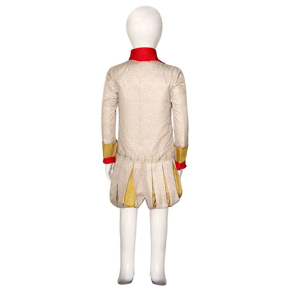 Free Shipping For_hrek Movie Rumpelstiltskin Kids Children Beige Outfit Party Carnival Halloween Cosplay Costume