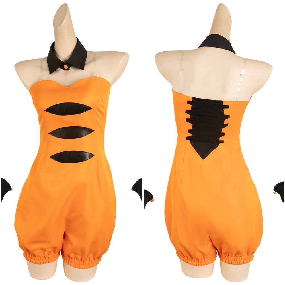 Free Shipping For_platoon Game Callie Women Orange Outfit Party Carnival Halloween Cosplay Costume