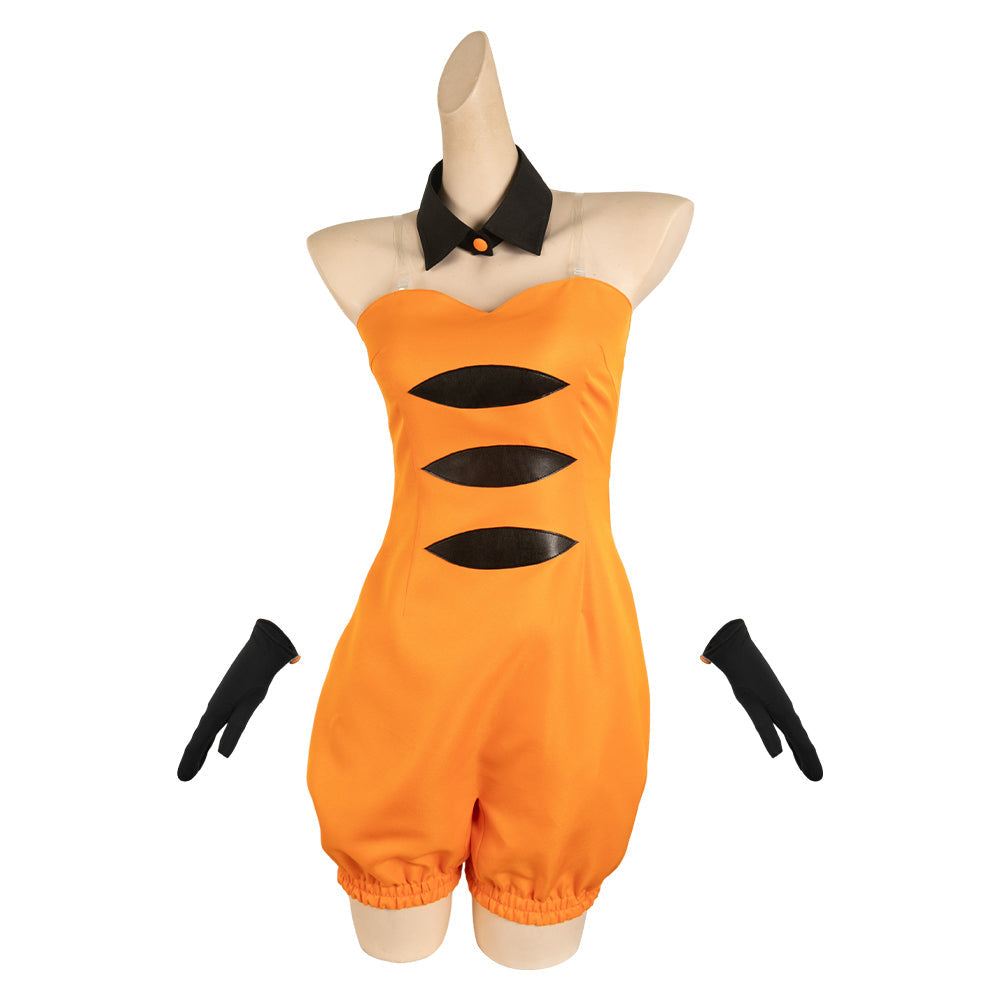 Free Shipping For_platoon Game Callie Women Orange Outfit Party Carnival Halloween Cosplay Costume