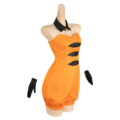 Free Shipping For_platoon Game Callie Women Orange Outfit Party Carnival Halloween Cosplay Costume