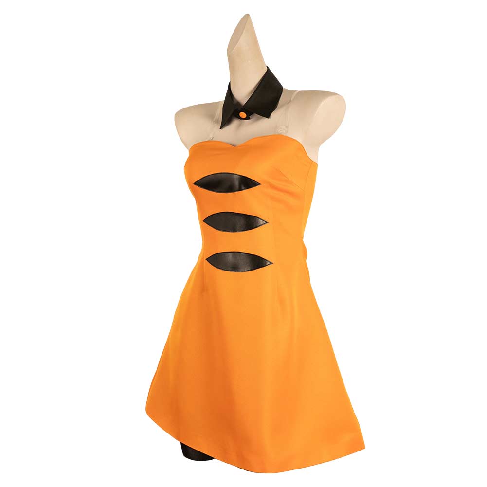 Free Shipping For_platoon Game Marie Women Orange Outfit Party Carnival Halloween Cosplay Costume