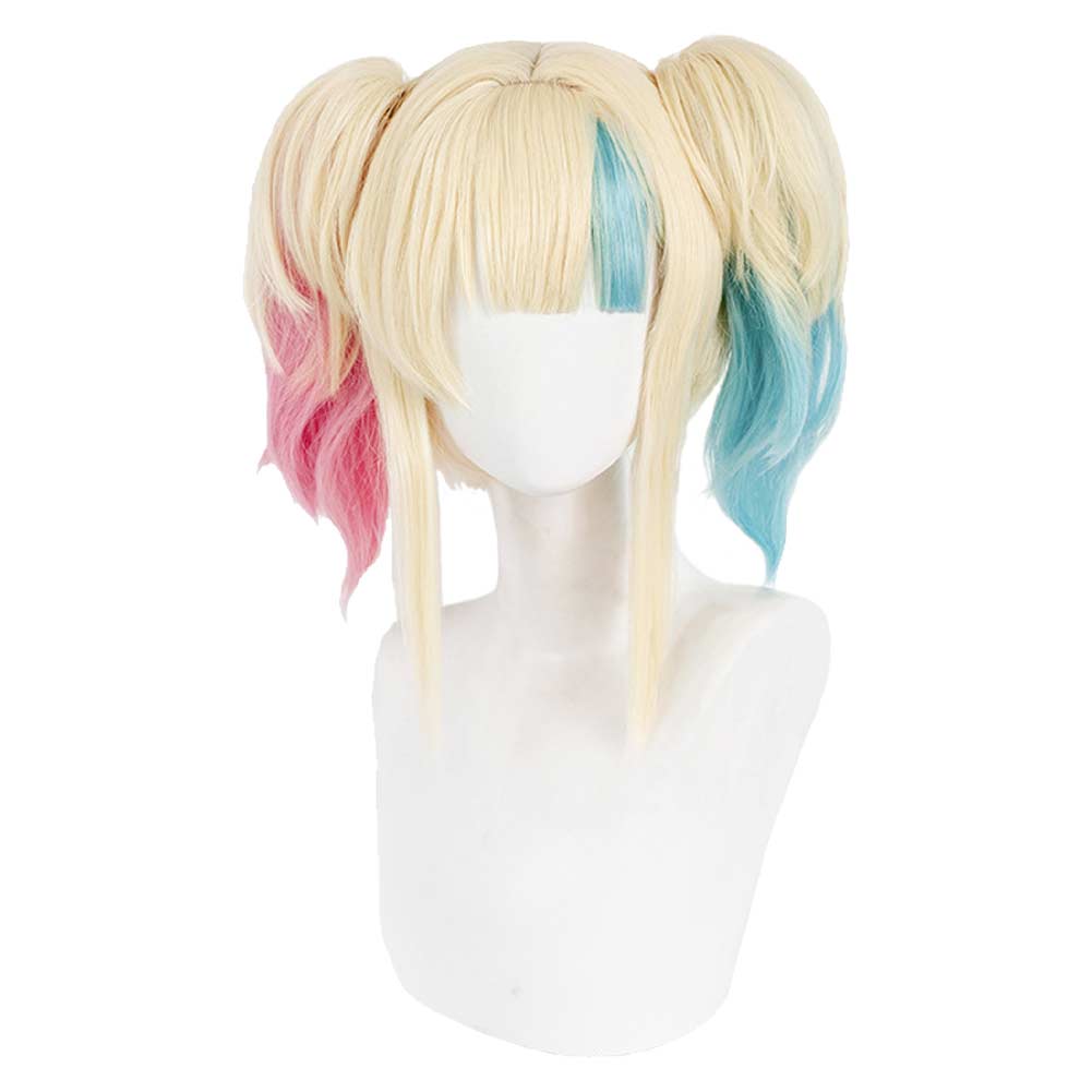 Free Shipping For_uicide Squad Isekai 2024 TV Harley Quinn Cosplay Wig Heat Resistant Synthetic Hair Carnival Halloween Party Props