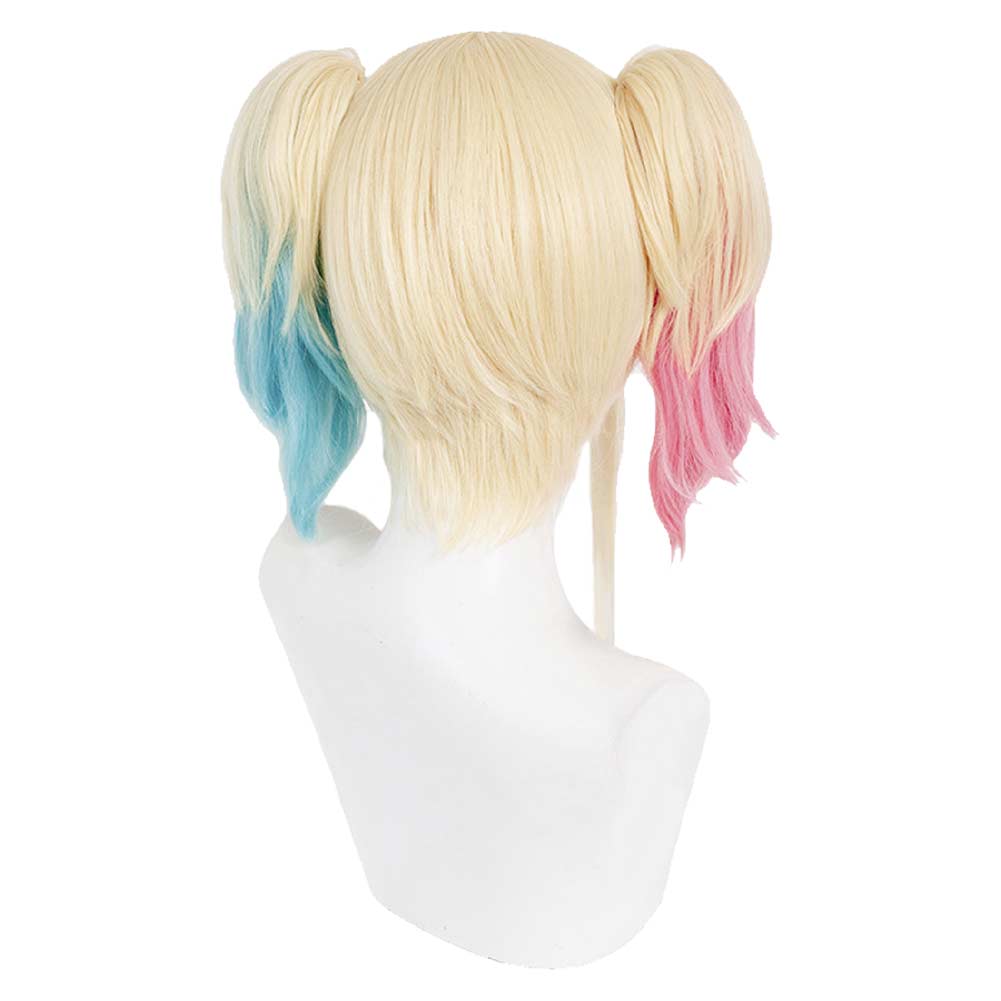 Free Shipping For_uicide Squad Isekai 2024 TV Harley Quinn Cosplay Wig Heat Resistant Synthetic Hair Carnival Halloween Party Props