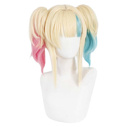 Free Shipping For_uicide Squad Isekai 2024 TV Harley Quinn Cosplay Wig Heat Resistant Synthetic Hair Carnival Halloween Party Props