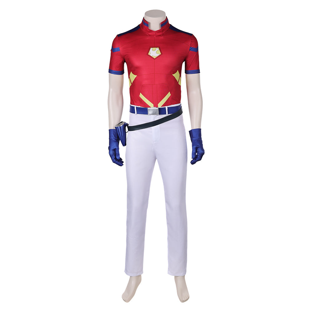 Free Shipping For_uicide Squad Isekai 2024 TV Peacemaker Red Outfit Party Carnival Halloween Cosplay Costume