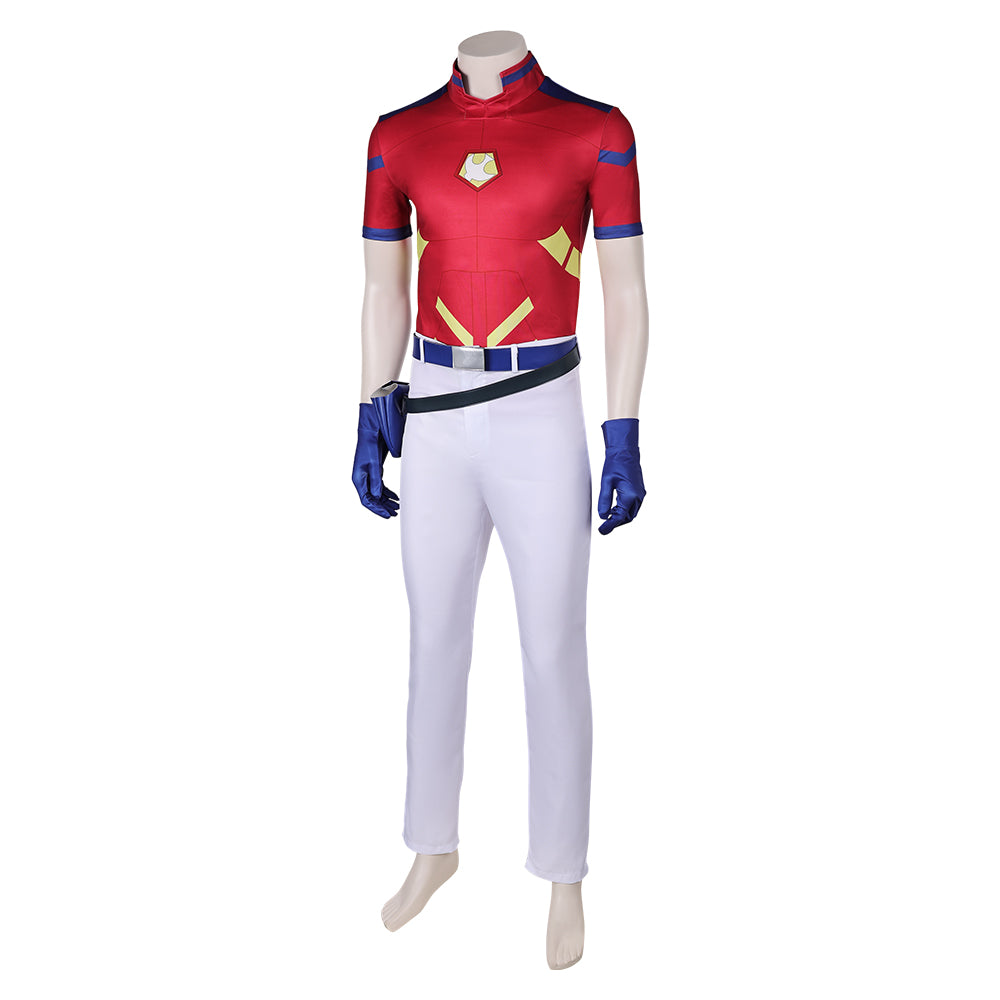 Free Shipping For_uicide Squad Isekai 2024 TV Peacemaker Red Outfit Party Carnival Halloween Cosplay Costume