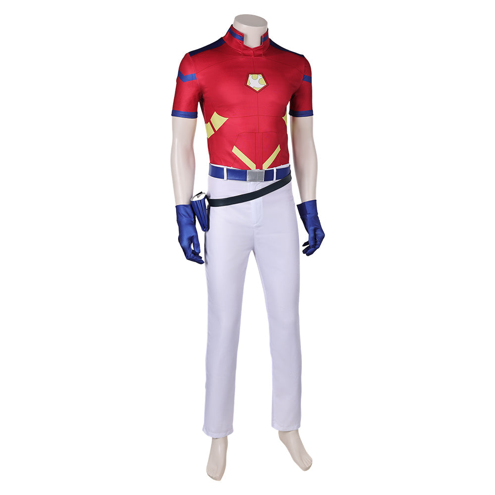 Free Shipping For_uicide Squad Isekai 2024 TV Peacemaker Red Outfit Party Carnival Halloween Cosplay Costume