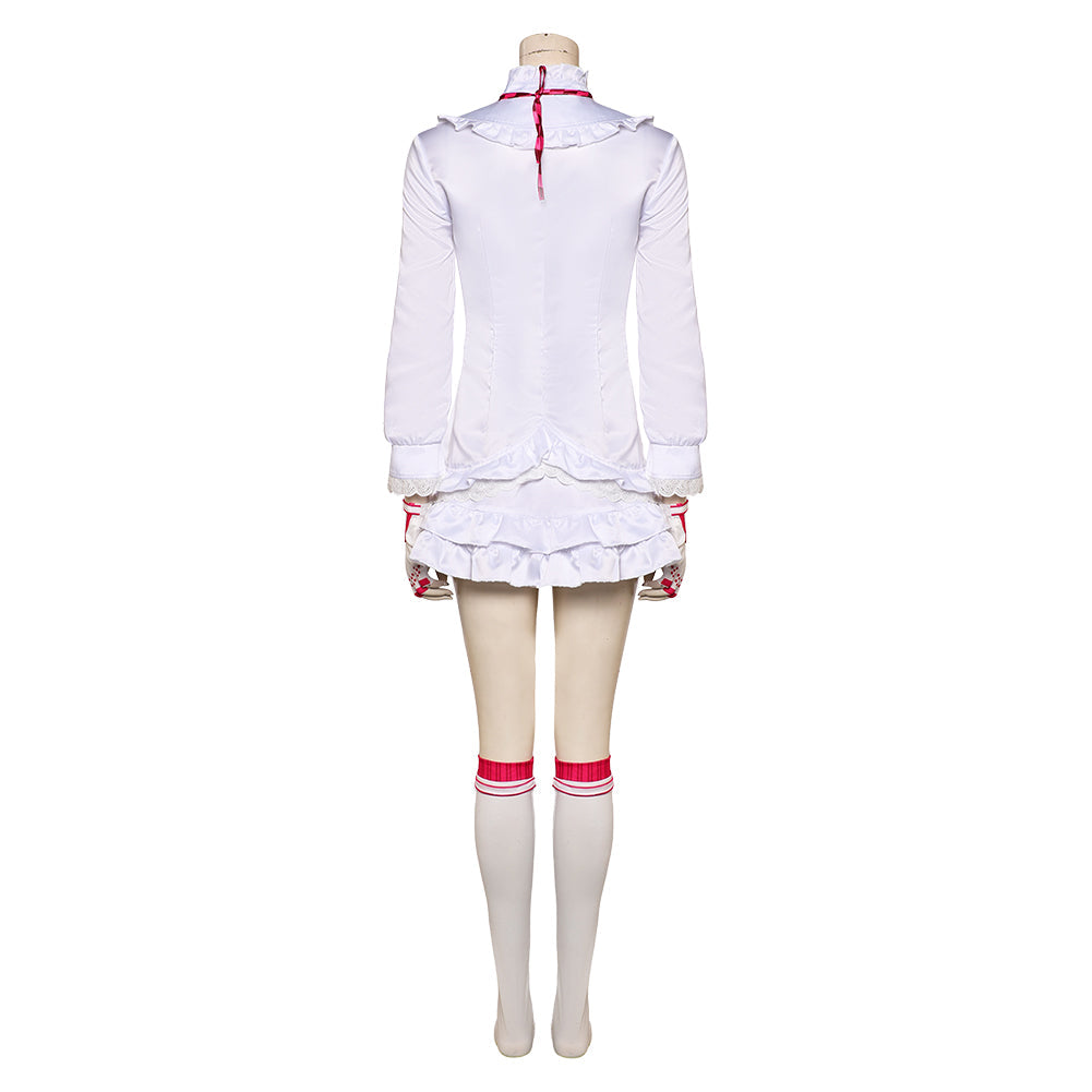 Free Shipping For_ekken 8 Game Lili Women White Dress Party Carnival Halloween Cosplay Costume