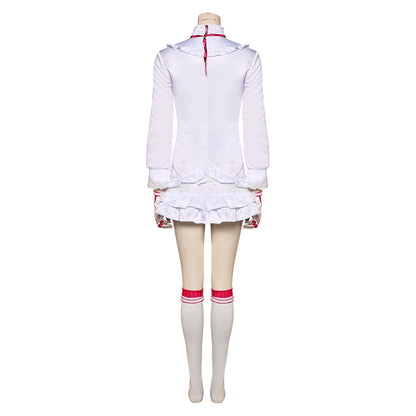 Free Shipping For_ekken 8 Game Lili Women White Dress Party Carnival Halloween Cosplay Costume