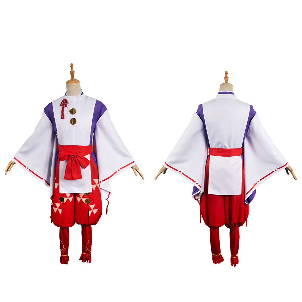 Free Shipping For_he Elusive Samurai Anime Tokiyuki Hojo Red Outfit Party Carnival Halloween Cosplay Costume