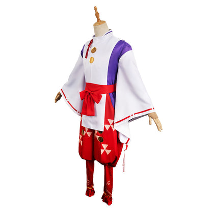 Free Shipping For_he Elusive Samurai Anime Tokiyuki Hojo Red Outfit Party Carnival Halloween Cosplay Costume